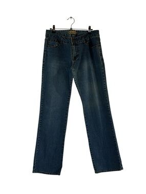 B. Denim Embellished Bootcut Jeans Size 11 Y2K Glam Western Rhinestone Pocket